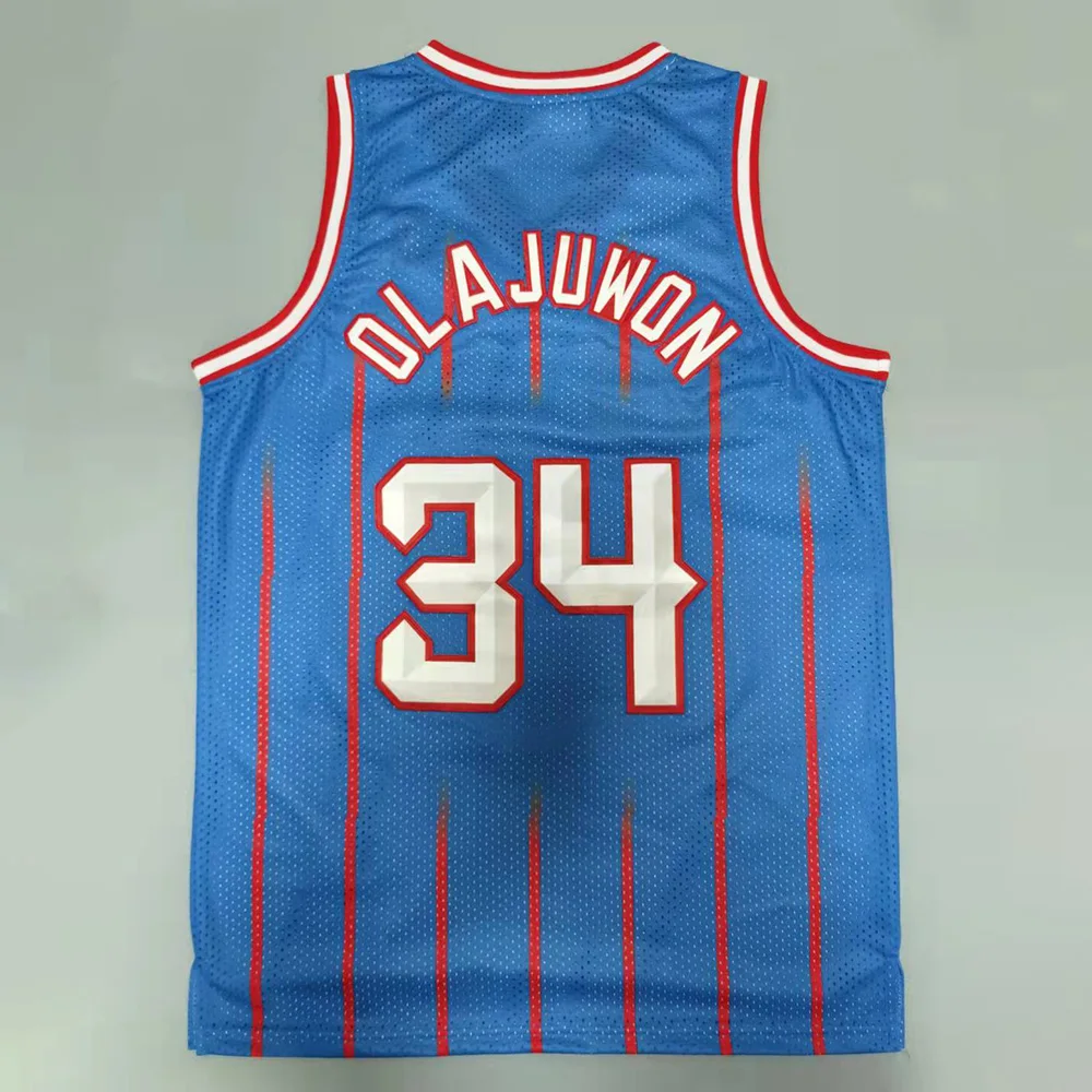 

23 Mens New American Basketball Jerseys Clothes #34 Hakeem Olajuwon European Size Ball Pants T Shirts Clothing Shorts Sweatshirt