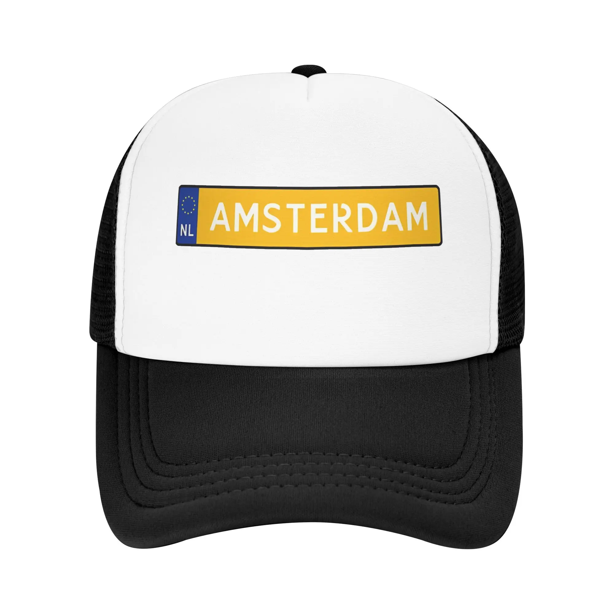 Фото Бейсболка Amsterdam Kenteken NL, дышащая спортивная кепка для активного отдыха, в стиле хип-хоп, унисекс, для подростков, с ретро-принтом Y2K №1