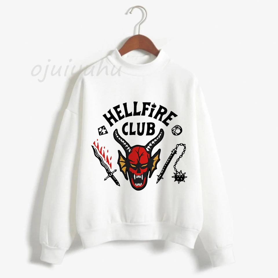 

Dropship Stranger Things Sweatshirt Men Woman Hoodie Hellfire Club Clothes Kpop Turtleneck Male female Pullovers