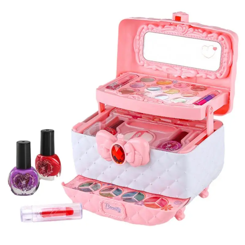 

Kids Makeup Set Kit Baby Cosmetics Washable Safe Cosmetics Children Toys For Girls Princess Frozen Dressing Makeup Beauty Toys