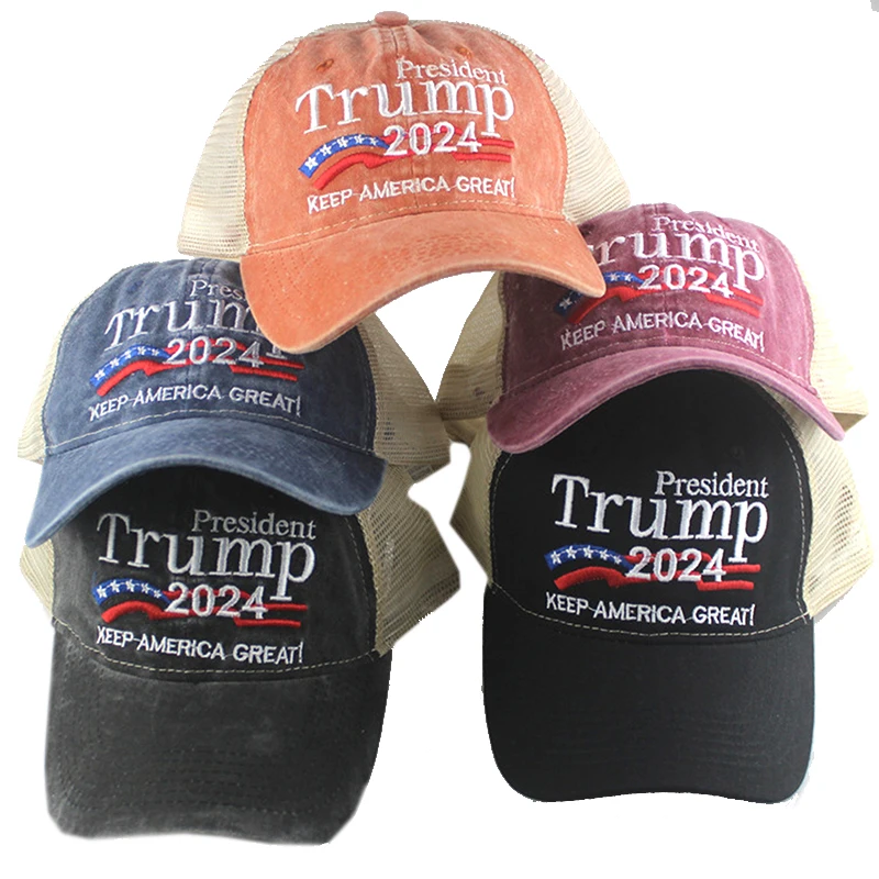 

Дональд Трамп 2024, Кепка с вышивкой, бейсбольная камуфляжная кепка от американского производителя, надпись «Keep America Great Again», кепка президента...