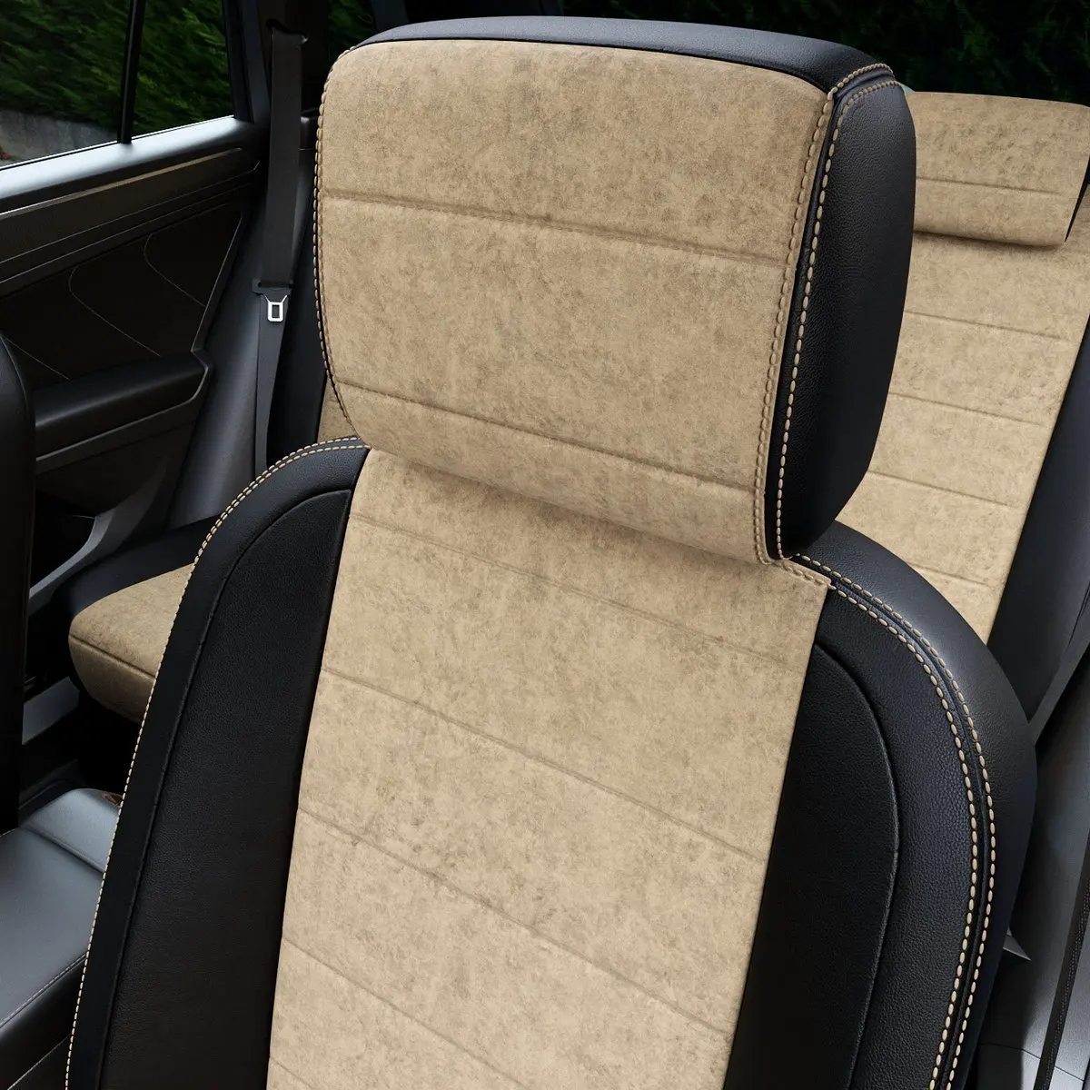 Чехлы на СангЙонг Актион Спорт 2006-2012 Алькантара