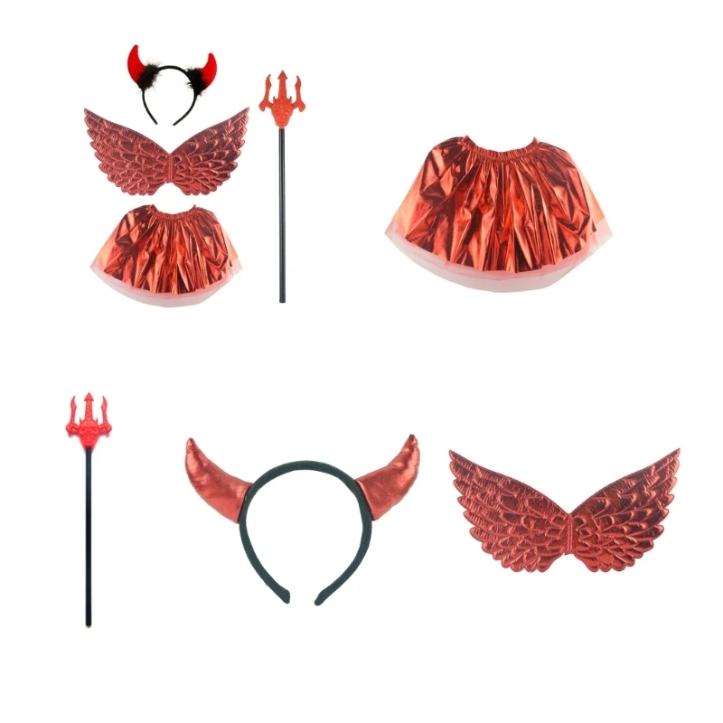 

Набор из 4 дьявольских аксессуаров для костюмированной вечеринки на Хэллоуин