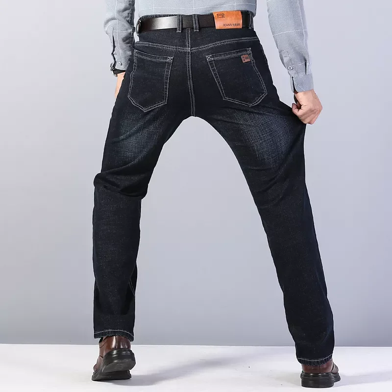 2022New Men's Stretch Straight Fit Jeans Men's Denim Pants Brand New Style Trousers  Mens Wear