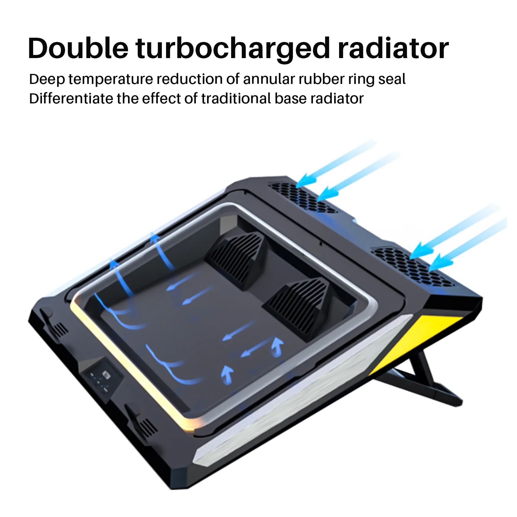 Устройство охлаждения для игрового ноутбука с двойной насадкой Пылезащитный
