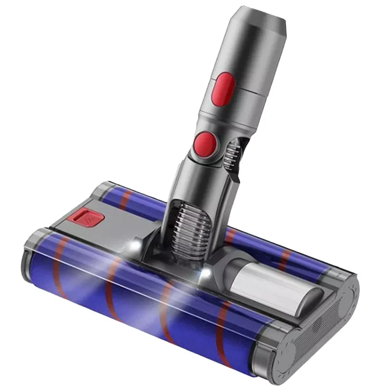 

Dyson Vacuum Cleaner V7 V8 V10 V11 V15 Universal Soft Velvet Double Row Rolling Brush With Lamp Floor Brush Head