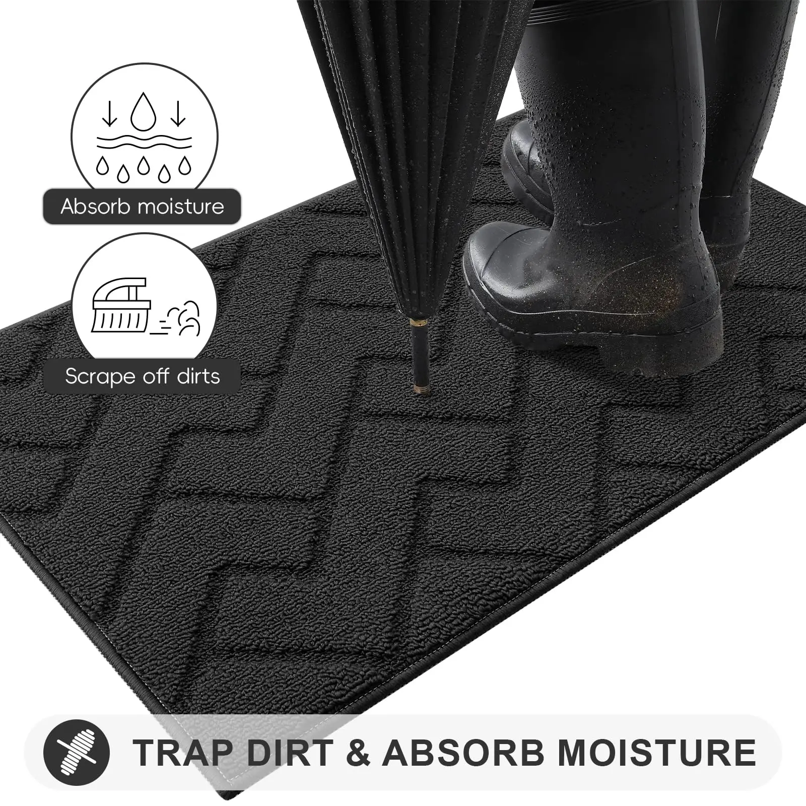 Homaxy Z Superimposing Blocks Коврик для двери пола Крытый нескользящий дверной коврик