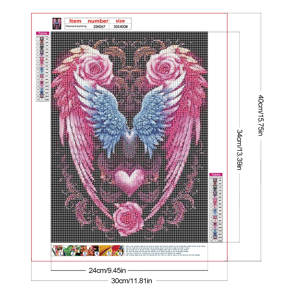 Алмазная картина Крылья ангела |