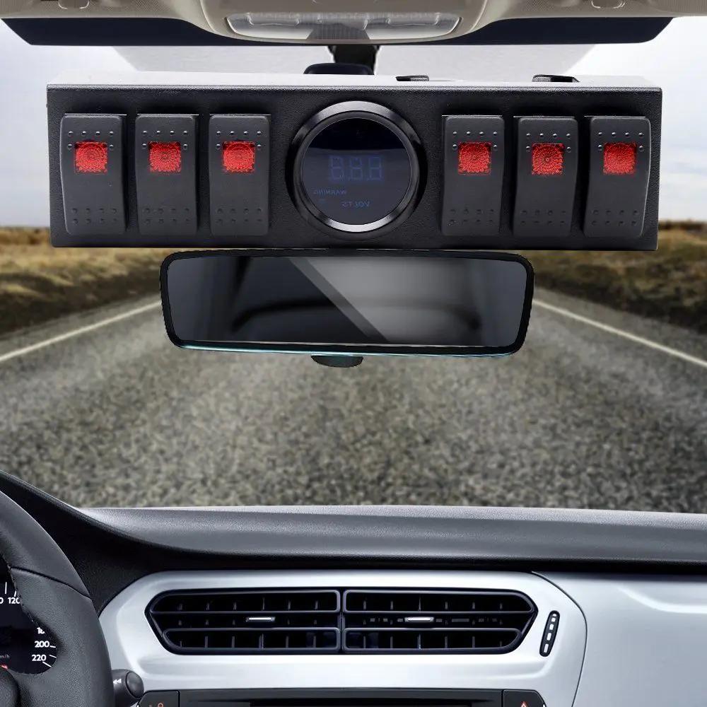 Панель переключателя 6 переключателей двойная подсветка фотопанель для Jeep Wrangler JK