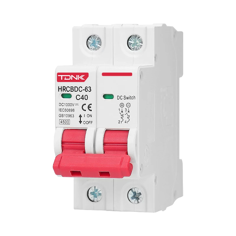 Фото Солнечный мини-выключатель 2P DC 1000V с защитой от перегрузки 6A 10A 16A 20A 25A 32A 40A 50A 63A для фотоэлектрической фотоэлектрической системы №5