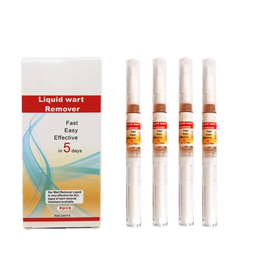 

4Pcs 3ml Skin Tag Remover Efficient Skin Tags and Warts Removal Liquid Pen