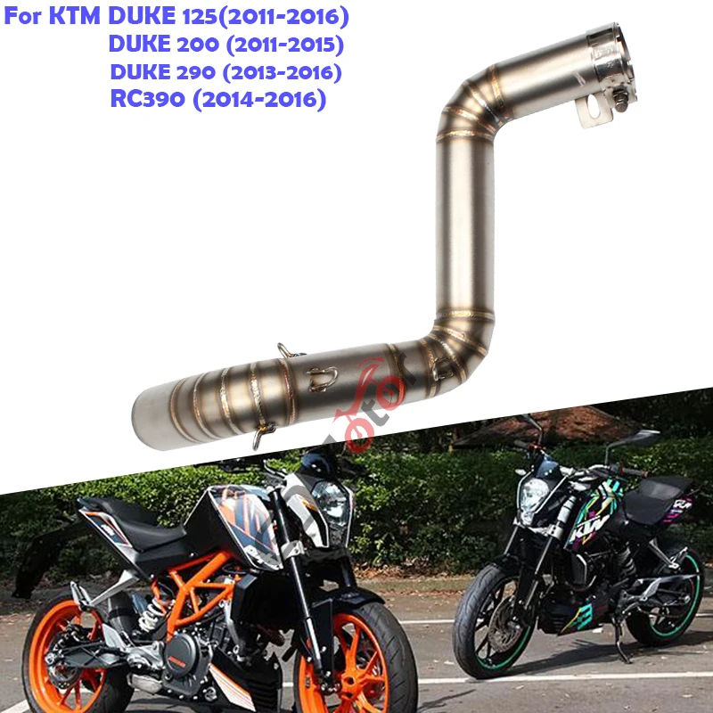 

Выхлопная труба из нержавеющей стали для мотоцикла KTM Duke 125 200 290 RC390 2011 ~ 2016