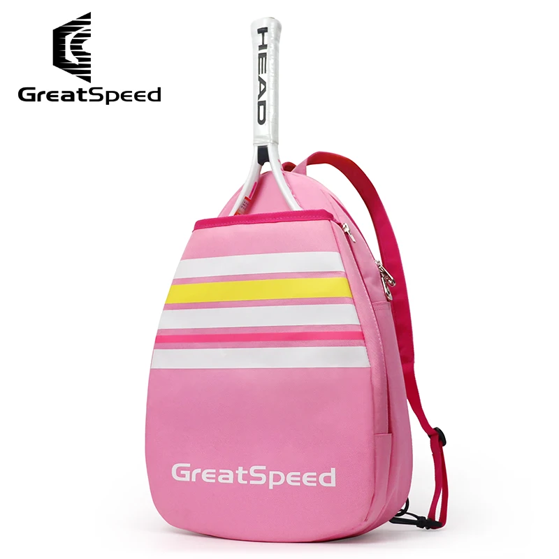 Greatspeed Tennis Backpack for Kids 2 Rackets Sports Shoulder Bags Polyester 2 in 1 Children Teenagers Badminton Bag