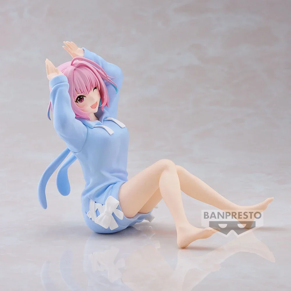 Фото Оригинальная Bandai Relax Time Yumemi Riamu The Idolm@ster Cinderella Girls 10 см Kawaii аниме фигурка модель коллекционные игрушки №4