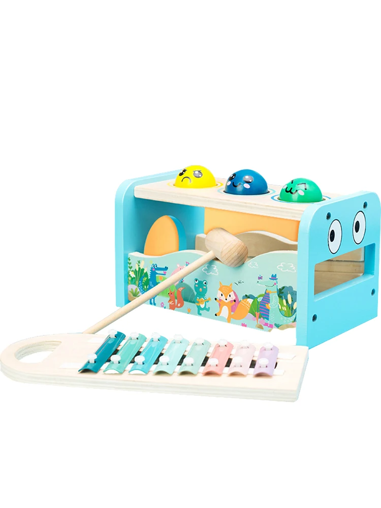 

Pounding Bench Wooden Toy Multifunctional Musical Pounding Kids Xylophone Set Multifunctional Montessori Toys Set For Toddlers