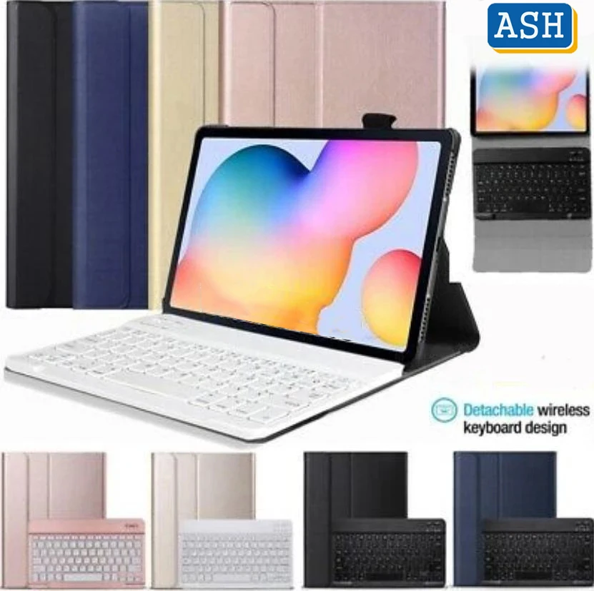

Чехол для клавиатуры ASH для Samsung Galaxy Tab A 10,1 2019, T510, T515, Tab A 10,5, T590, T595, магнитно Съемная Беспроводная Клавиатура