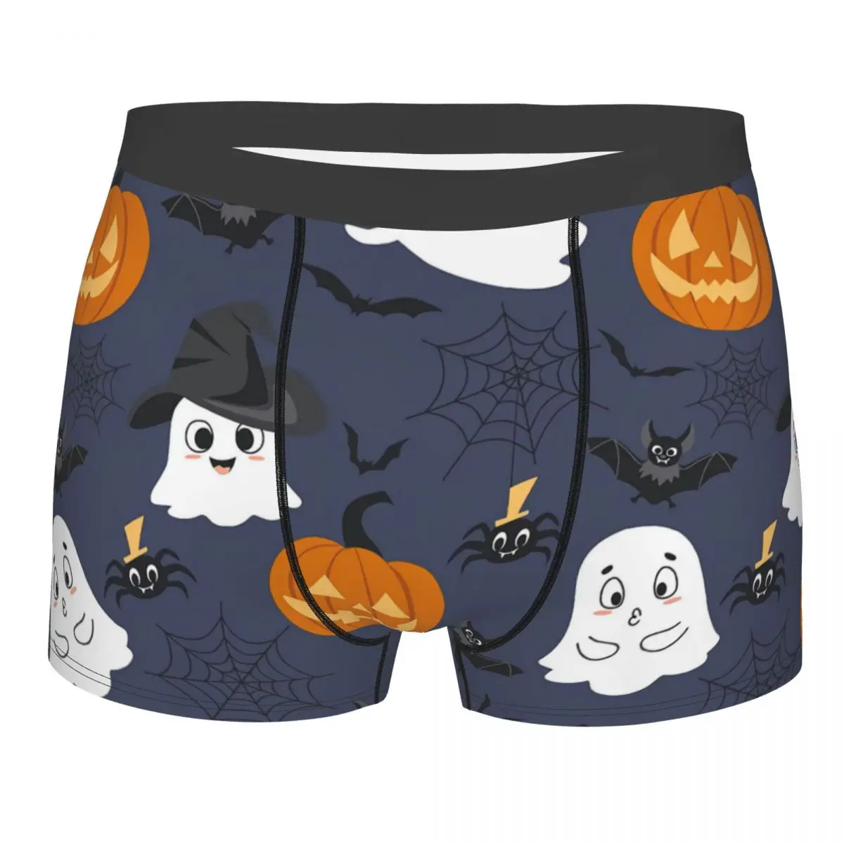 

Happy Halloween Trick Or Treat Underpants Breathable Panties Shorts Boxer Briefs Men's Underwear Comfortable