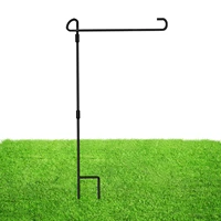 iron stand vertical garden flag stand with 2 windproof spring and 1 clip garden flag stand frame outdoor yard garden flagpole