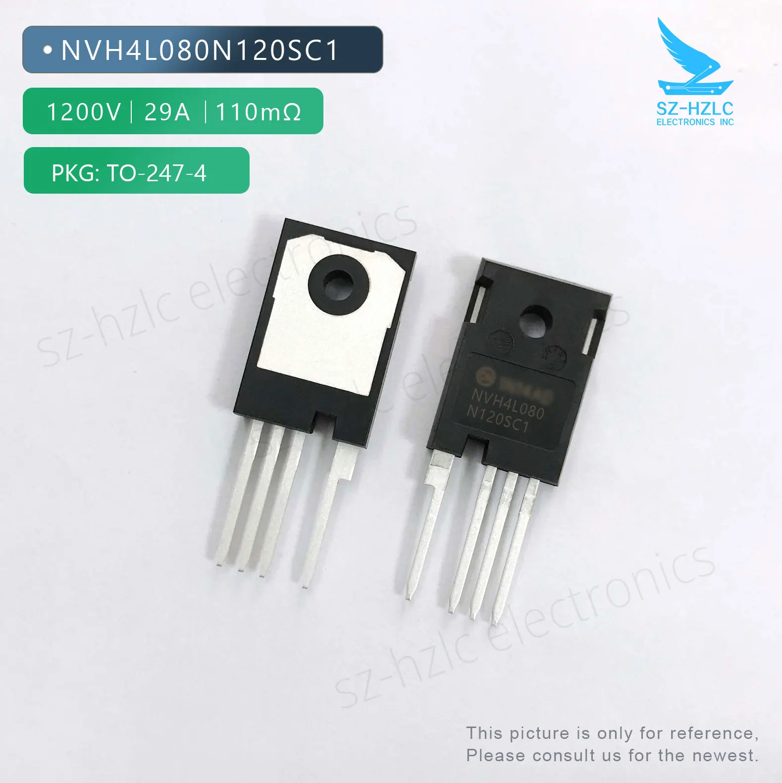 

NVH4L080N120SC1 SICFET Nmos 1200V 29A 110mΩ TO-247-4 NVH4L080