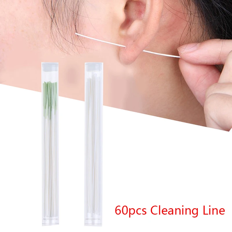 

Disposable Earrings Hole Cleaner Pierced Ear Cleaning Set Floss Ear Hole Tools Kit Odor Cleaning Contaminant Separation Ear Care