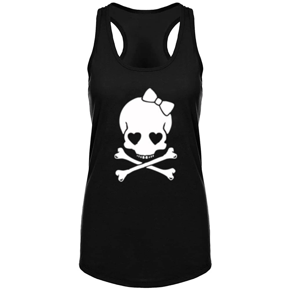 

Женская майка Lyprerazy с рисунком скелета, черепа, костей, сердца, фитнеса, тренажерного зала, тренировок, летняя майка с забавным принтом букв