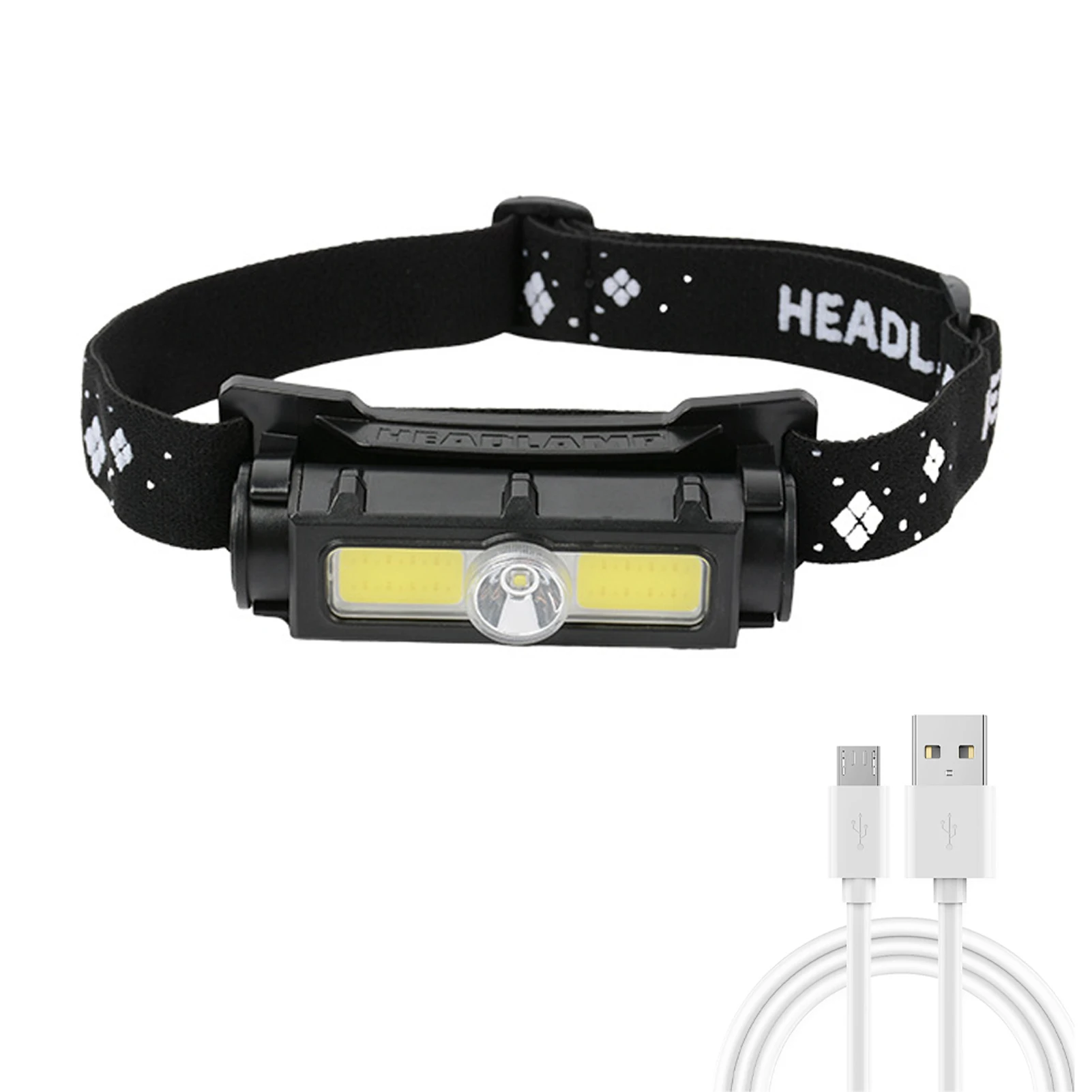 

Фонарь СИД Аккумуляторный съемный, 7 режимов работы, USB