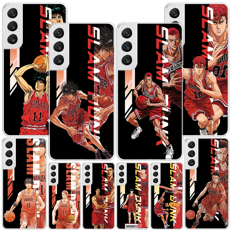 Японский комикс Slam-Dunk чехол для телефона Samsung Galaxy S24 Ultra S23 S22 S21 Plus S20 FE S10E S10 S9 S8 +