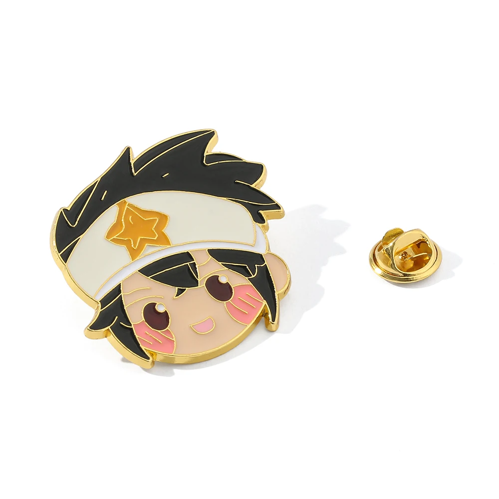 Godrose King Palos Ray Аниме Лимонно-желтая Брошь Модная Эмалированная Булавка Для Рюкзака