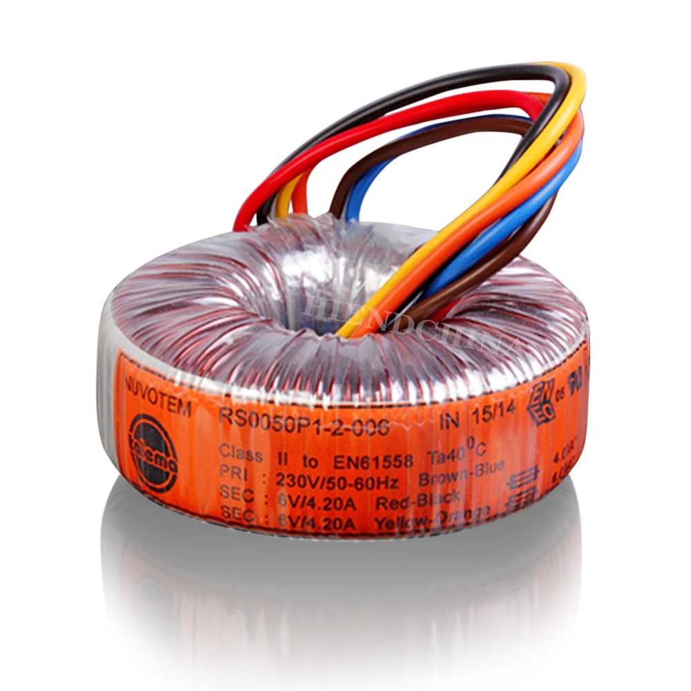 

2* 6v 9v 12v 15v 18v 25v 50va New Talema Rs Nuvotem Sealing Toroidal Transformer 50w