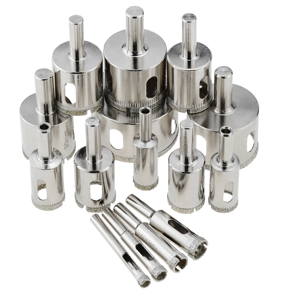 

Кольцевая пила с круглым хвостовиком 3-200 мм, корончатое сверло с алмазным покрытием, каменные инструменты для стекла, открывалка для мрамора, керамической плитки, фарфора, гранита