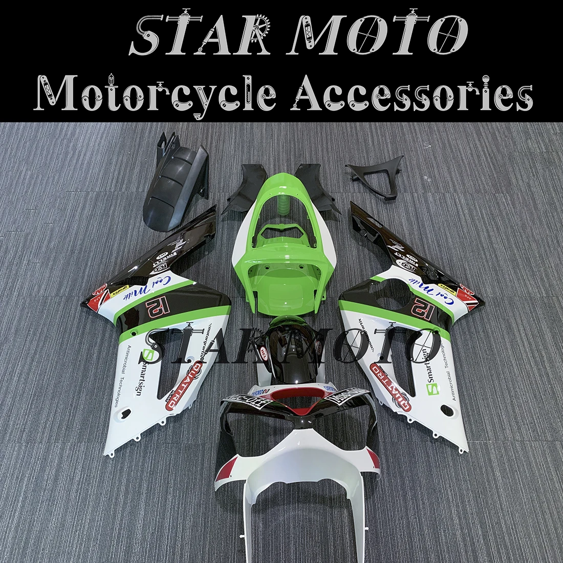 

НОВЫЕ комплекты обтекателей для литья под давлением ABS, подходит для модели 636 дюйма, 2003 дюйма, 2004 дюйма, комплект кузовов, аксессуары для мот...