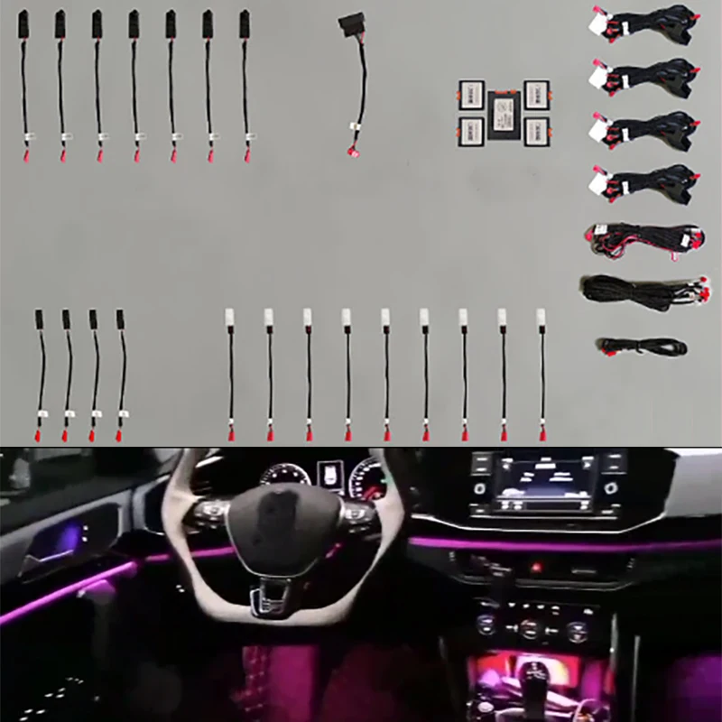 

Fit for Volkswagen TAYRON 32 Colors 19 lights high quality Ambient light Car LCD instrument panel screen control