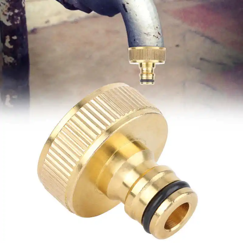 

G1 Female Thread Quick Connection Hose Connector Brass Water Pipe Adapter for Home Garden hose quick connector