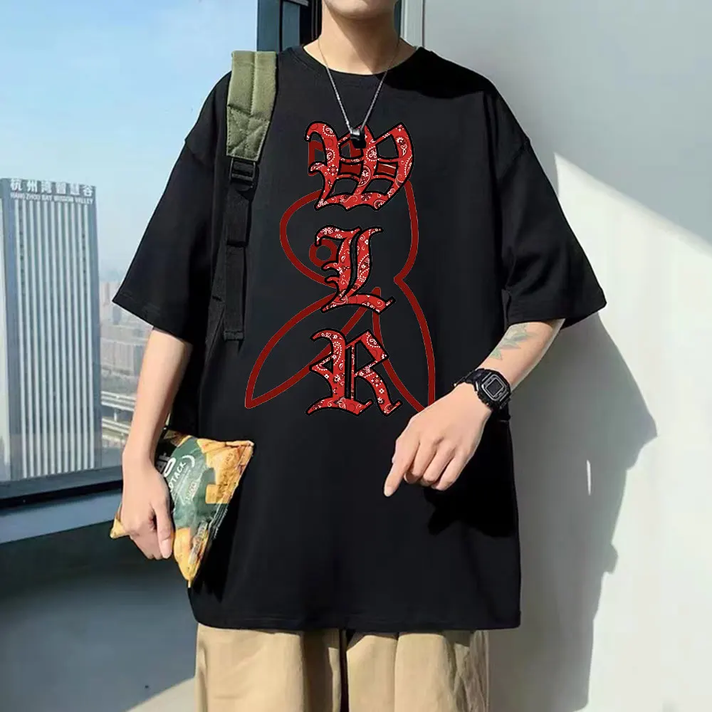 

Rapper Hip Hop Playboi Carti Red Mirror Print Tshirt Men Women Harajuku Loose Tshirt Fashion T-Shirt Regular Man Trend Tops Tees