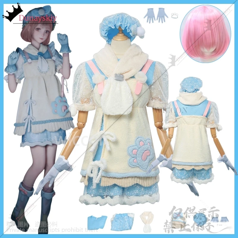 Аниме игра Infinity Nikki косплей костюм для уборки животных Kawaii униформа платье Лолита