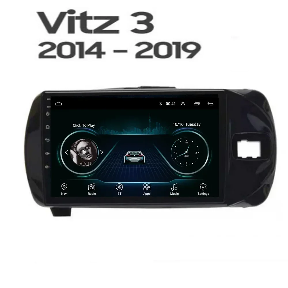 2 Din Android 13 Car Stereo Radio DVD GPS Multimedia Video Player 5G WiFi Camera DSP Carplay For Toyota Vitz 3 III XP130 2014-35