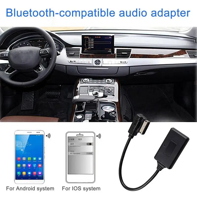 

Car Wireless Adapter Module V5.0 BT MMI AMI Audio Music Cable 30 Pins Jack Audio Wireless Handsfree Kit For Car Stereo Receiver