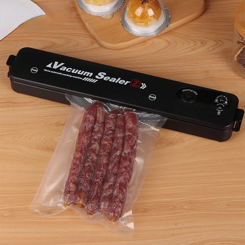 

Vacuum Sealer Machine Black Style EU Plug Kitchen Vacuum Packer Machine Small Sealing Machine Free Gift 10pcs Food Vacuum Bags