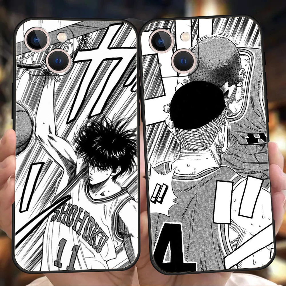 

Cartoon Slum Dunk Phone Case Cover For iPhone 14 13 12 11 Pro Max 8 7 Plus X XR XS Max SE 2020 Mini Shockproof Soft Shell Coque
