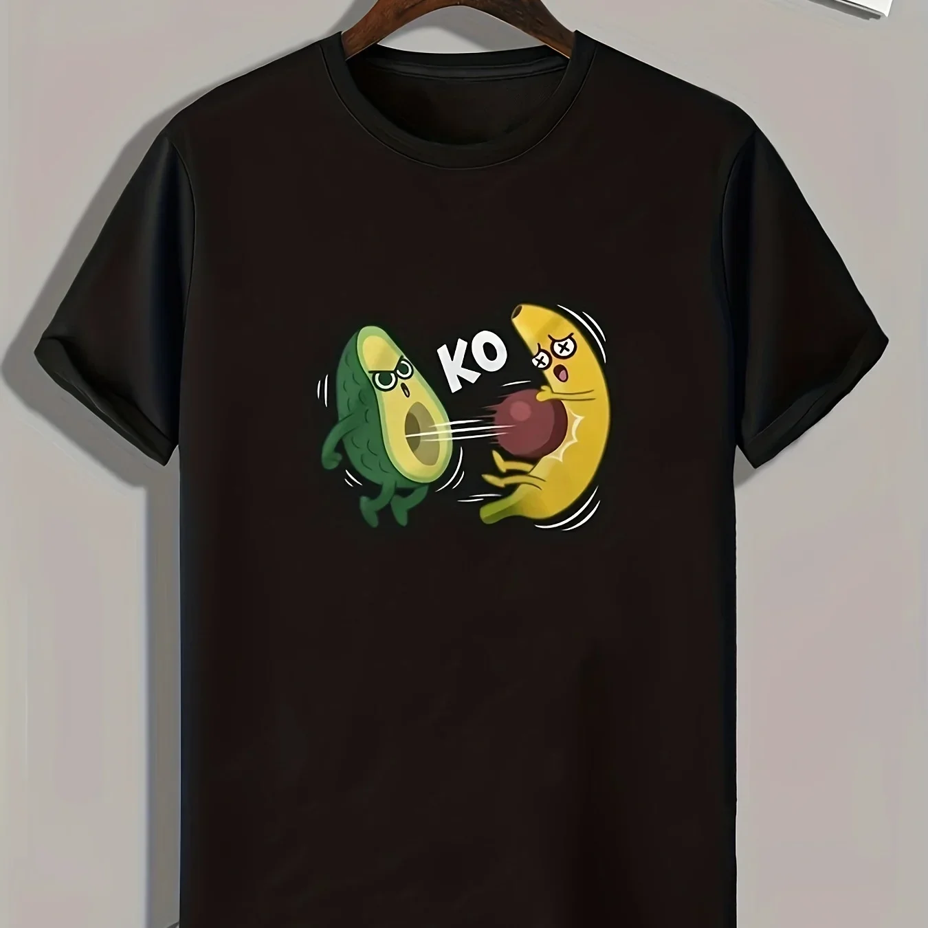 Футболка LE мужская с графическим принтом Повседневная летняя футболка авокадо