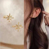 delysia king star ear bone clip earrings without earholes earrings