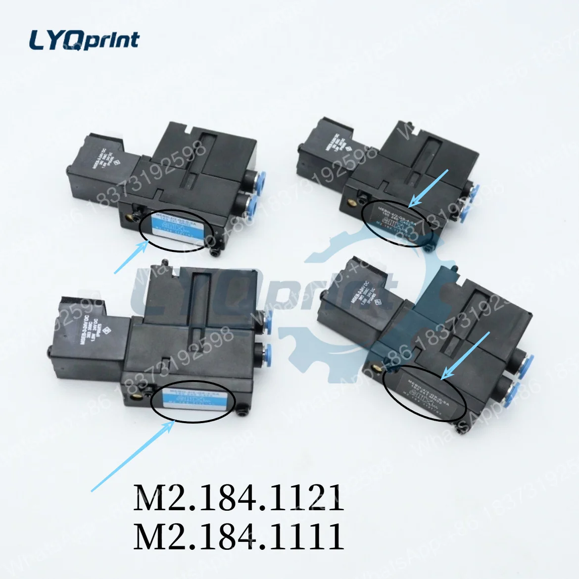 Фото M2.184.1121/02 M2.184.1111 Оригинальный электромагнитный клапан Heidelberg MEBH-4/2-QS-6-SA №1
