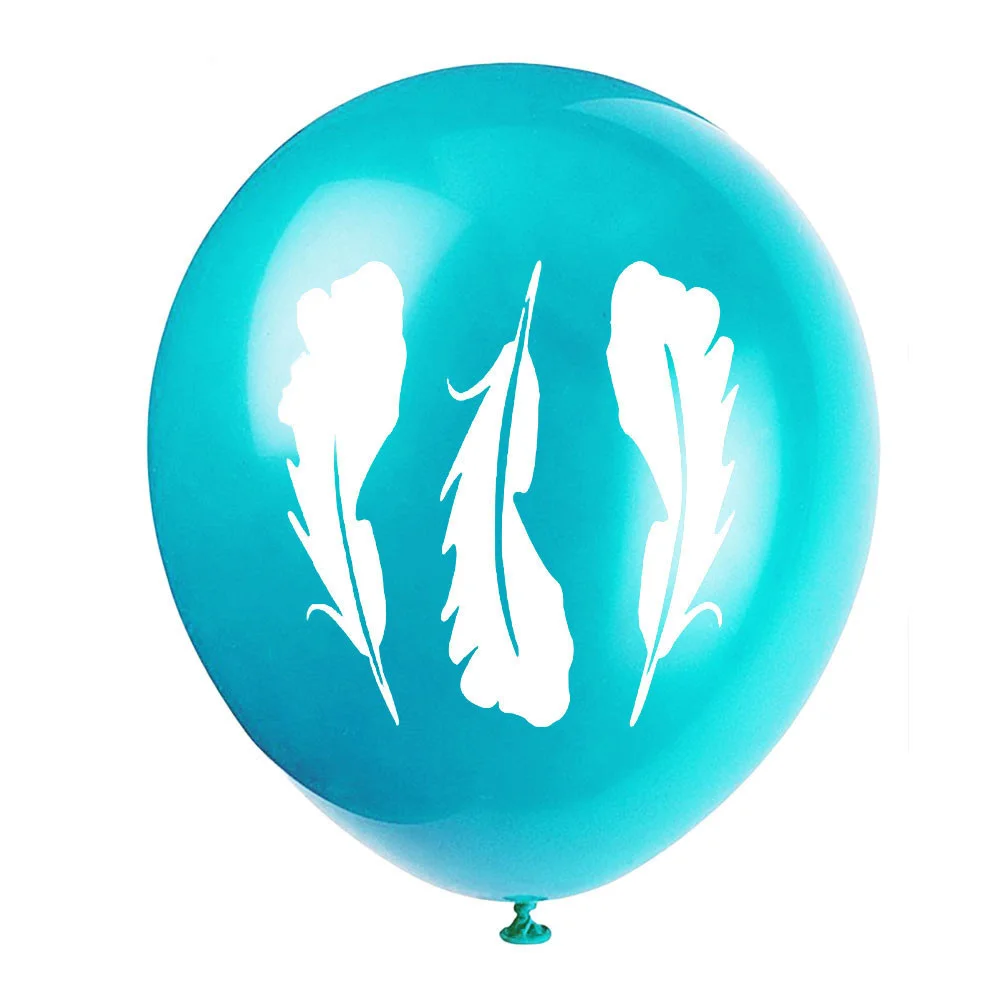 

10pcs Feather balloon pink feather baby shower Hawaii birthday party decoration balloon wedding supplies wholesale