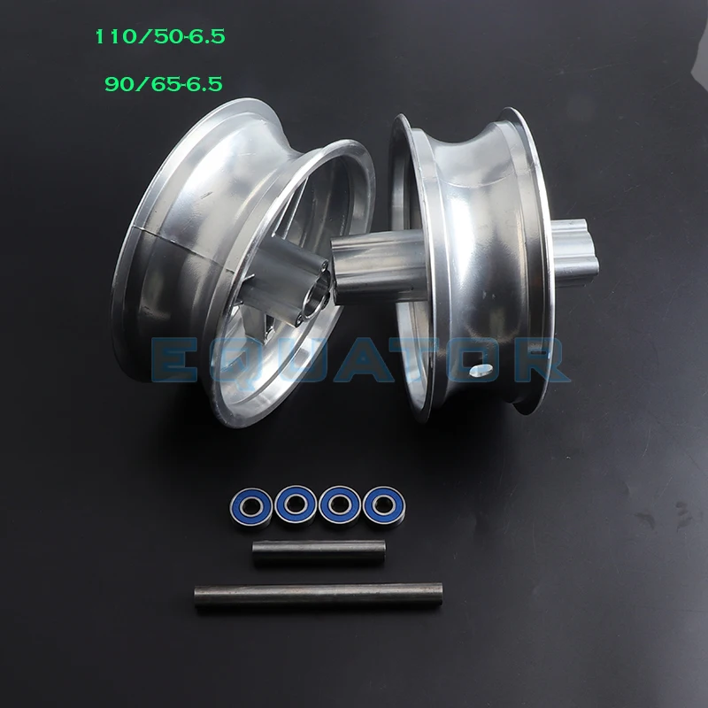 

mini moto pocket bike Aluminum Wheel 110/50-6.5 and 90/65-6.5 front and rear Hub for pocket bike 47cc 49cc