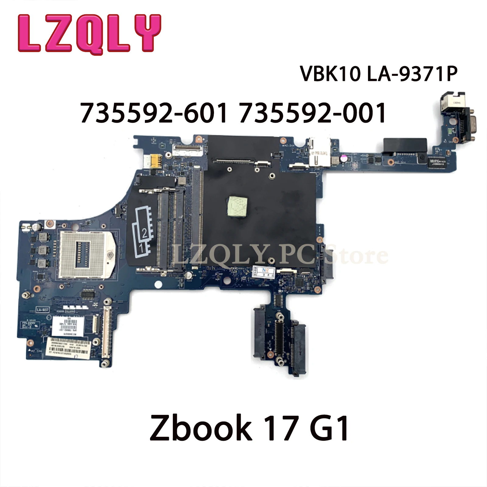 Материнская плата для ноутбука HP Zbook 17 G1 735592-601 735592-001