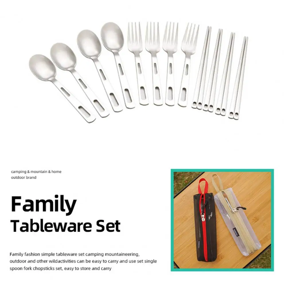 

Outdoor Tableware Universal Lightweight Easy to Carry for Backpacking Portable Cutlery Portable Cutlery
