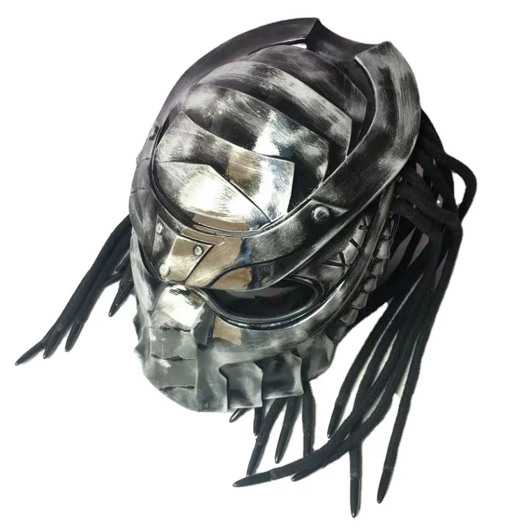 

Alien vs. Predator design laser infrared motorcycle riding helmet for day and night use