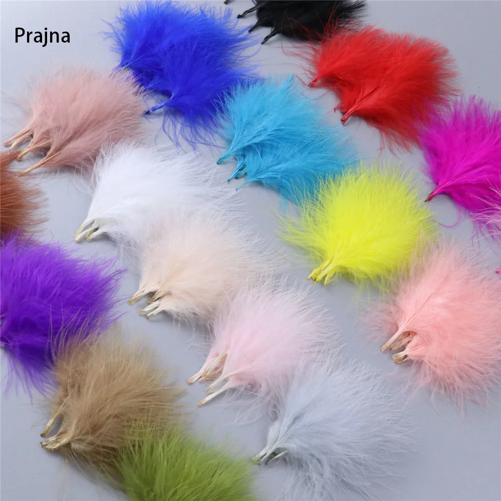 

10-18cm Colored Plumas Natural Turkey Marabou Feather Fluffy Plume Wedding Dress Party DIY Decorations Handicraft Accessories