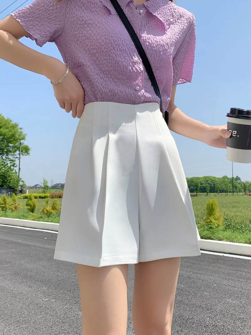 Реальная новинка Корейская версия костюмных шорт женские летние тонкие