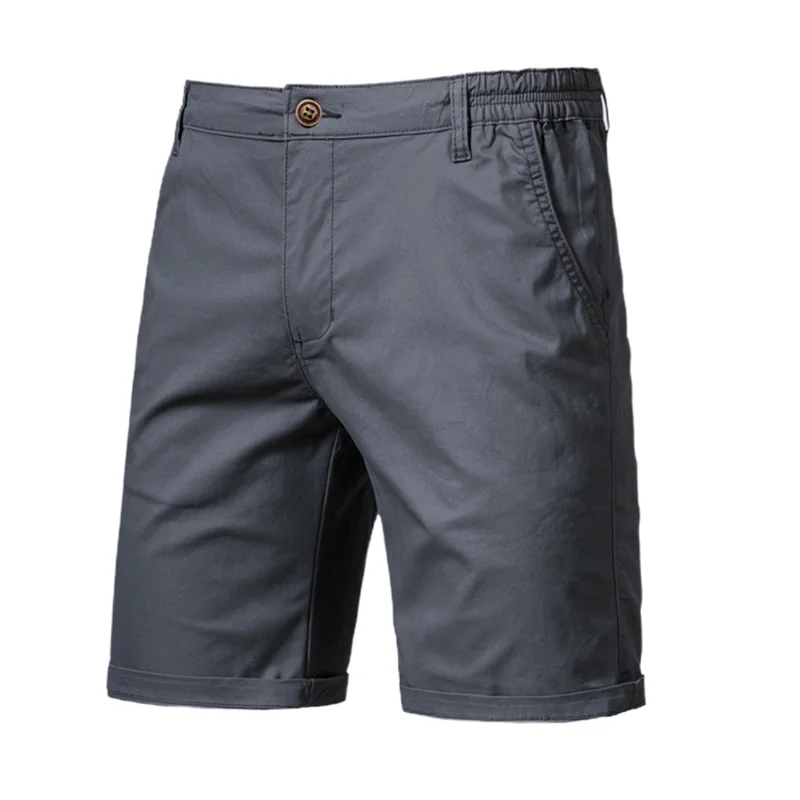 Summer men's button casual shorts, breathable comfortable cool, work shopping daily travel cycling shorts